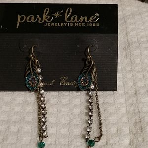 Peacock earrings